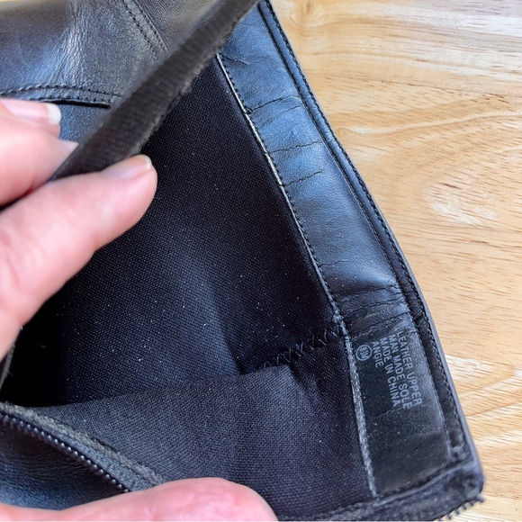 Women’s Black Leather Ankle Boots - 3” heels. Zip sides with buckle accent. - Picture 2 of 8